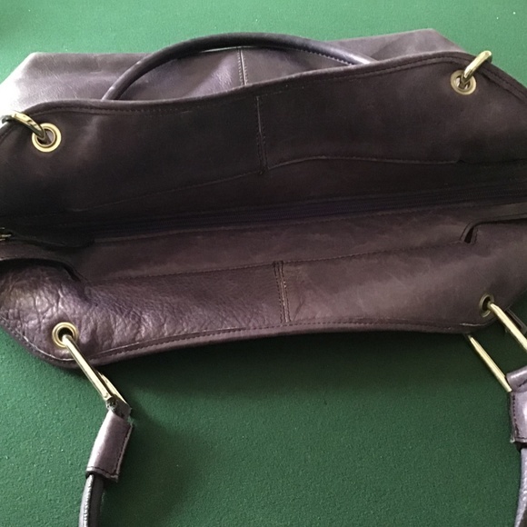 Genuine Leather, Italian  Pulicati Purple Purse - Picture 3 of 10